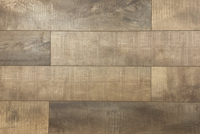 Rustic Brown Embossed Matte 7.75"x48" Waterproof Laminate Flooring 14mm - Sum