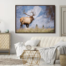 Rustic Elk Wall Art Canvas Print – Framed Majestic Wildlife