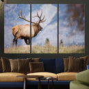 Rustic Elk Wall Art Canvas Print – Framed Majestic Wildlife