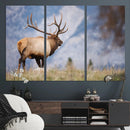 Rustic Elk Wall Art Canvas Print – Framed Majestic Wildlife