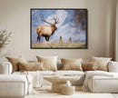 Rustic Elk Wall Art Canvas Print – Framed Majestic Wildlife