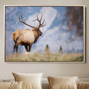 Rustic Elk Wall Art Canvas Print – Framed Majestic Wildlife