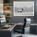 Rustic Elk Wall Art Canvas Print – Framed Majestic Wildlife