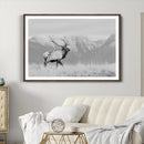 Rustic Elk Wall Art Canvas Print – Framed Majestic Wildlife