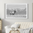 Rustic Elk Wall Art Canvas Print – Framed Majestic Wildlife