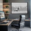 Rustic Elk Wall Art Canvas Print – Framed Majestic Wildlife