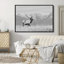 Rustic Elk Wall Art Canvas Print – Framed Majestic Wildlife