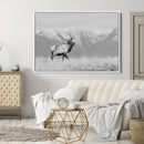 Rustic Elk Wall Art Canvas Print – Framed Majestic Wildlife