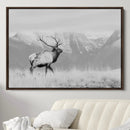Rustic Elk Wall Art Canvas Print – Framed Majestic Wildlife