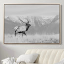 Rustic Elk Wall Art Canvas Print – Framed Majestic Wildlife