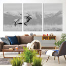 Rustic Elk Wall Art Canvas Print – Framed Majestic Wildlife