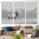 Rustic Elk Wall Art Canvas Print – Framed Majestic Wildlife