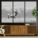 Rustic Elk Wall Art Canvas Print – Framed Majestic Wildlife