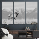 Rustic Elk Wall Art Canvas Print – Framed Majestic Wildlife