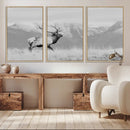 Rustic Elk Wall Art Canvas Print – Framed Majestic Wildlife
