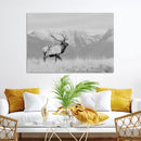 Rustic Elk Wall Art Canvas Print – Framed Majestic Wildlife
