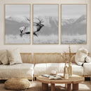 Rustic Elk Wall Art Canvas Print – Framed Majestic Wildlife