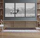 Rustic Elk Wall Art Canvas Print – Framed Majestic Wildlife
