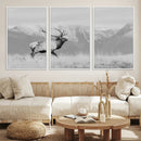 Rustic Elk Wall Art Canvas Print – Framed Majestic Wildlife