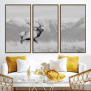 Rustic Elk Wall Art Canvas Print – Framed Majestic Wildlife