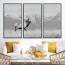 Rustic Elk Wall Art Canvas Print – Framed Majestic Wildlife