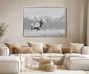 Rustic Elk Wall Art Canvas Print – Framed Majestic Wildlife