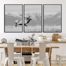 Rustic Elk Wall Art Canvas Print – Framed Majestic Wildlife