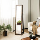 Standing Lockable Jewelry Storage Organizer with Full-Length Mirror by LJGDeals