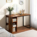 45 Inch Computer Desk with 5 Storage Compartments and Metal Frame by LJGDeals