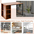 45 Inch Computer Desk with 5 Storage Compartments and Metal Frame by LJGDeals