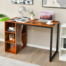 45 Inch Computer Desk with 5 Storage Compartments and Metal Frame by LJGDeals