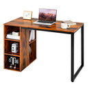 45 Inch Computer Desk with 5 Storage Compartments and Metal Frame by LJGDeals