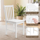 Rustic Dining Chairs Set of 2 Wooden Kitchen Chairs with Slat Tilt Backrest by LJGDeals