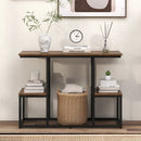 Rustic TV Console Table for 50 Inches TVs-Rustic Brown by LJGDeals