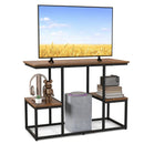 Rustic TV Console Table for 50 Inches TVs-Rustic Brown by LJGDeals