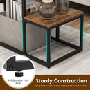 Rustic TV Console Table for 50 Inches TVs-Rustic Brown by LJGDeals
