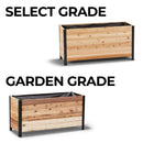 18" x 48" Planter Box - 24" TALL / Select Grade by Cedar Planters