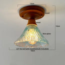 GobekUsa Glass Copper LED Ceiling Lamp Modern Style for Home Decor and Restaurant