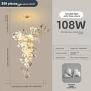 GobekUsa Ginkgo Leaf Chandelier for Luxury Staircase & Lobby, Designer Duplex Lighting