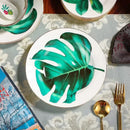 GobekUsa Green Leaf Collection: Tableware, Plates, Coffeeware, Teaware, Saucers, Bowl, Tray