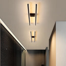 GobekUsa LED Strip Chandelier Modern Creative Ceiling Lamp for Aisle Corridor Balcony Lighting
