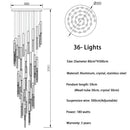 GobekUsa Crystal LED Chandelier: Modern Nordic Minimalist Indoor Light Fixture for Living Room