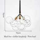 GobekUsa Bubble Chandelier: High Quality LED Lighting for Bedroom and Lounge