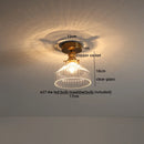 GobekUsa Glass LED Ceiling Light for Corridor Balcony Modern Indoor Lighting