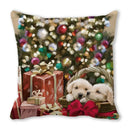 GobekUsa Christmas Short Plush Pillowcase 45x45cm Home Decor