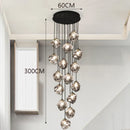 GobekUsa LED Pendant Staircase Chandeliers Hanging Light Indoor Lighting