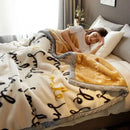 GobekUsa Cozy Flocked Raschel Blanket | Soft & Warm Double-Sided Winter Bedding