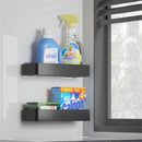GobekUsa Black Aluminum Bathroom Corner Shelf Wall Mounted Storage Holder