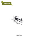 GobekUsa Bathroom Accessories Set: Rose Gold Chrome Hook, Brushed Gold Towel Rack, Stainless Steel Toilet Paper Holder