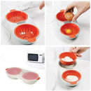 GobekUsa Egg Boiler Silicone Poacher Cooker Double Layer Cup Draining Cooking Tools
